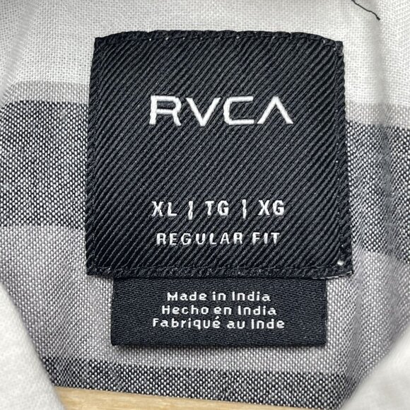 RVCA Brookfield Short Sleeve White Shirt for Men XL - Picture 2 of 5